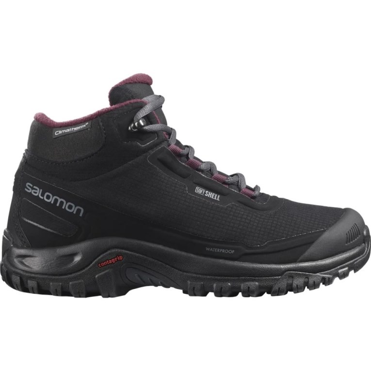 Black Salomon Shelter CSWP Women\'s Winter Boots | PH 95471J